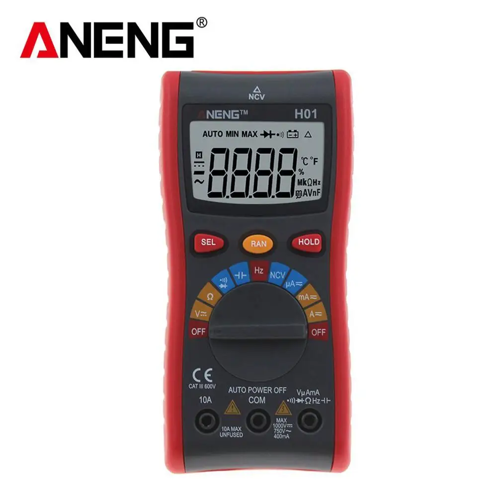 

Mini Multimeter Digital Multimeter Auto Range Tester Multimeter