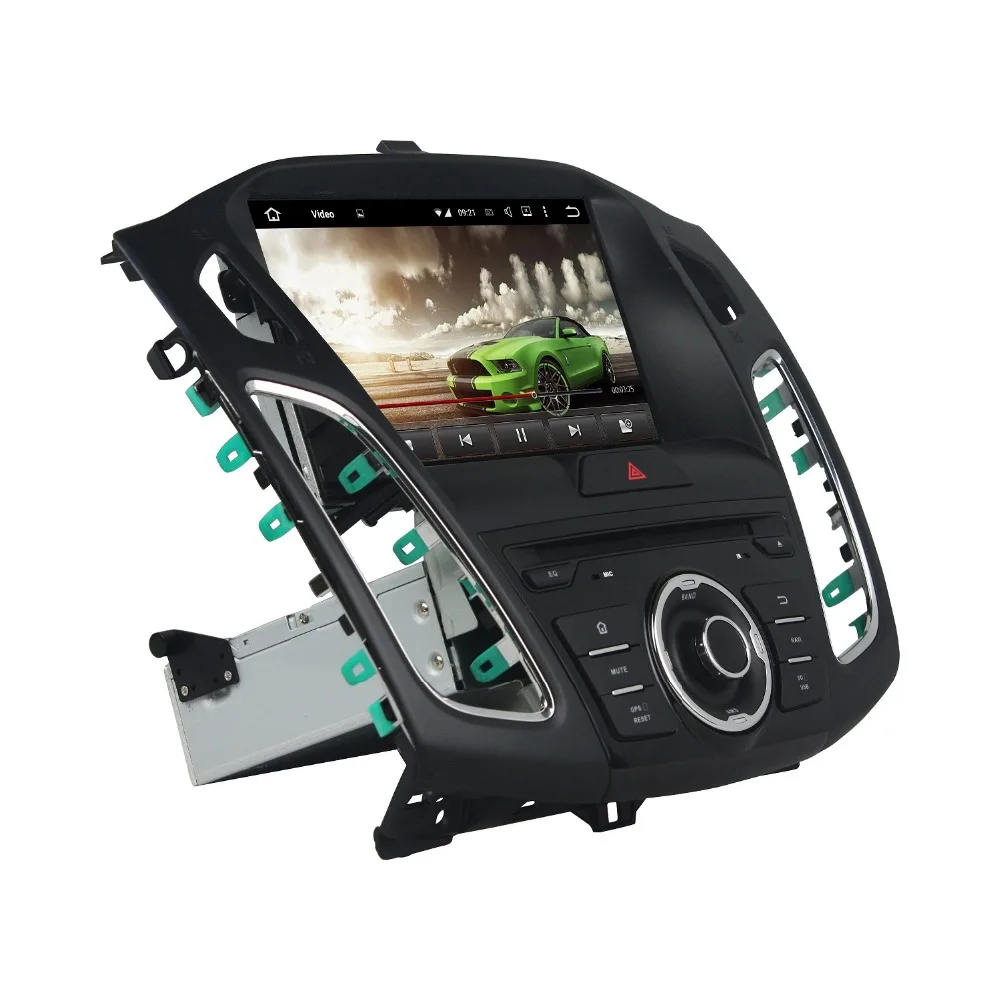 Discount 1 din 9" Android 8.1 Car Radio DVD GPS Head Unit for Ford Focus 2011 2012 2013 2014 2015 2016 2017 Bluetooth Mirror-link USB DVR 1