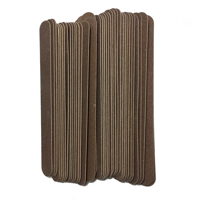 Lixas de Unha Removedor de Cutícula Ferramenta do Cuidado do Prego Novidades Madeira Lixa Buffers Reta 18x2 cm Descartáveis Calo Arquivo uv Gel 100 Pcs 7 High Quality Beleza e saúde
