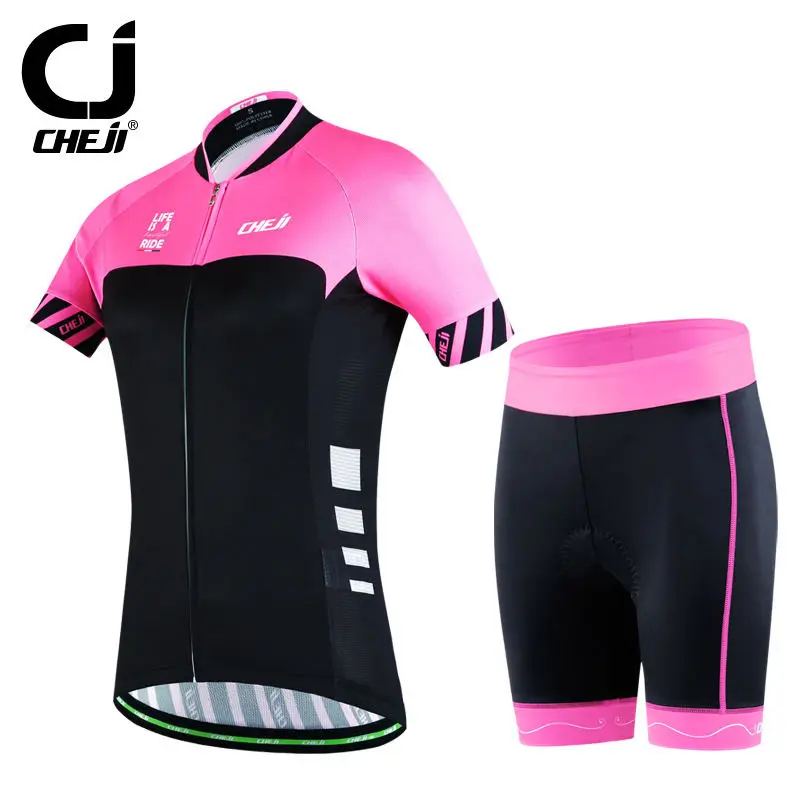 CHEJI Acceleration font b Cycling b font Short Kit font b Bicycle b font Set Women