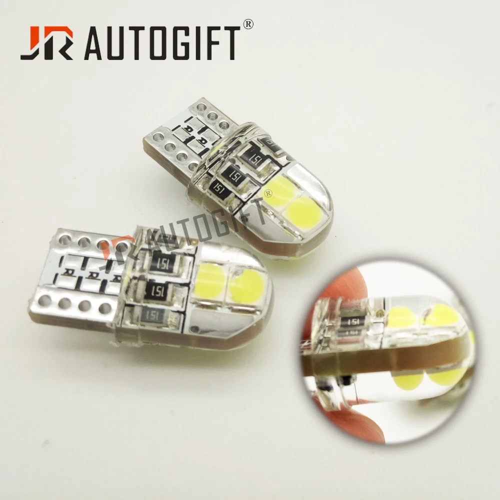 10x Auto 12V T10 Led 194 W5W 3030 4smd неполярный кремниевый красный синий белый автомобильный