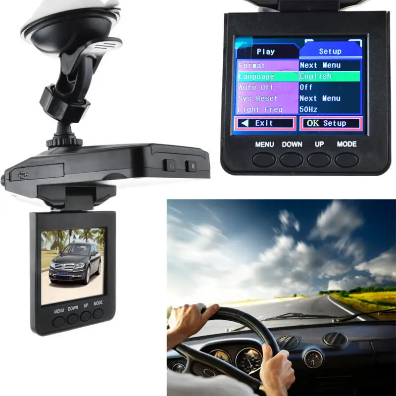 Portable DVR 2.5" Full HD 1080P Car Vehicle Camera Video Clear View Cam