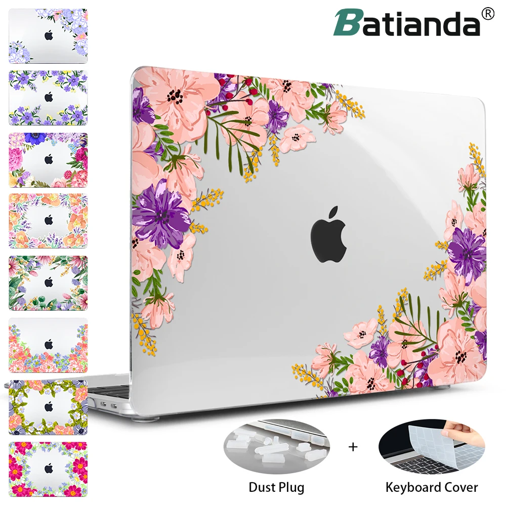 Custodia Con Stampa Trasparente In Cristallo Per Macbook Air Pro Retina 11 12 13 15 Borsa Per Laptop Opaca Touch Bar Per Macbook Air 13 2018 A1932