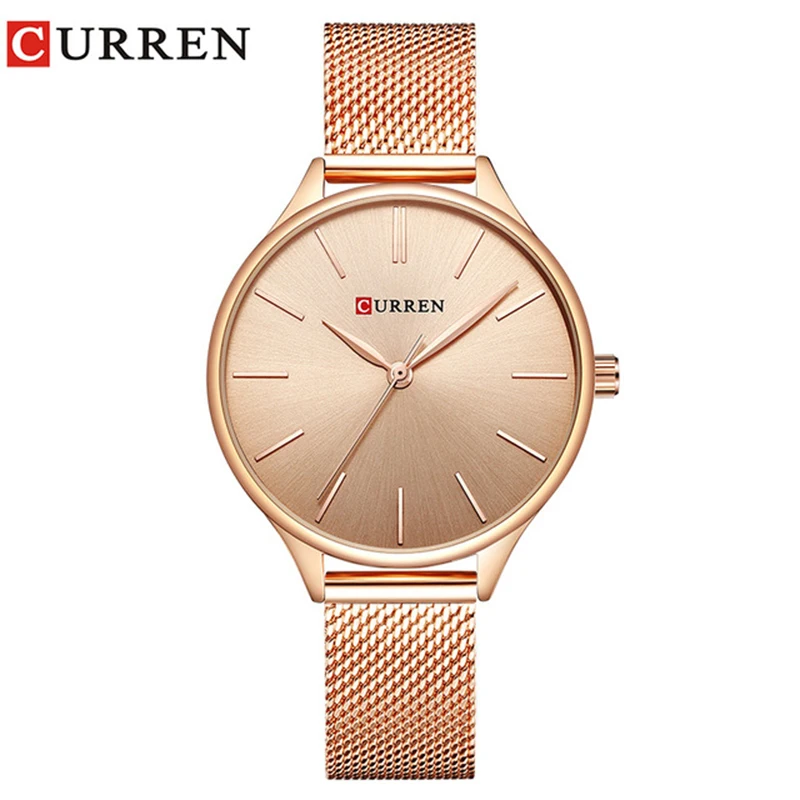 

CURREN Hot Fashion Simple Style New Ladies Bracelet Watches Women Dress Wristwatch Quartz Female Clock Gifts relogios feminino