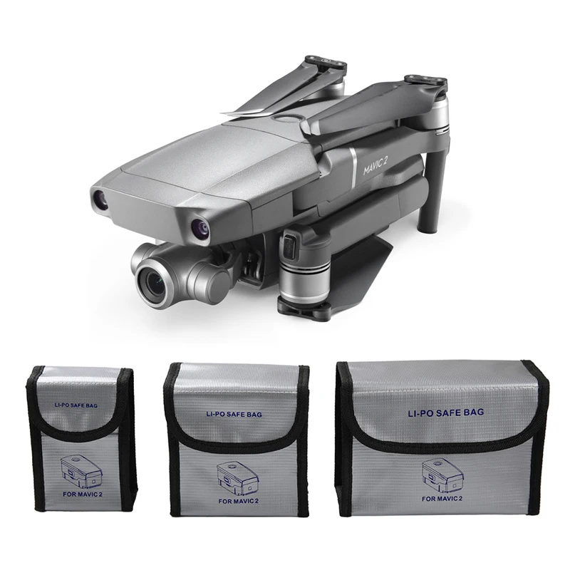 

Mavic 2 Pro Accessories Explosion-Proof LiPo Battery Bag Fire Resistant Safety Pouch Case Storage Box For DJI Mavic 2 Pro Zoom