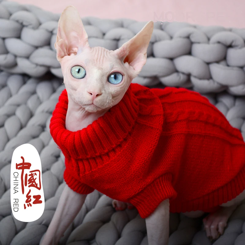 

[MPK Cat Hoodies] SWA Cat Sweater, Sweater for Cats And Small Dogs, Cat Clothing, 12 Choices Of Colors + 6 Sizes For Each Color