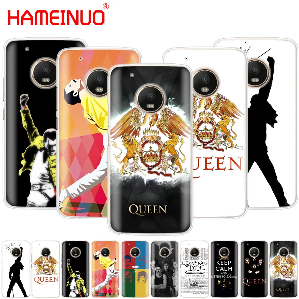 HAMEINUO Queen Rock Group чехол для телефона Motorola Moto X4 C G6 G5 G5S G4 Z2 Z3 PLAY PLUS|Бамперы| |