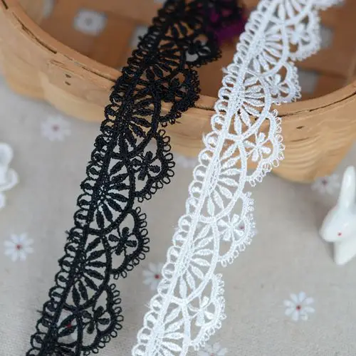 

H2501 lace accessories Black and white and dichromatic necklace 2.5 cm wide clothing water soluble lace