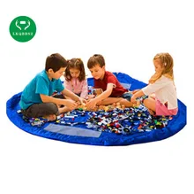 LKQBBSZ Diameter 85cm Portable Children Storage Bag Play Mat Storage Bags Toys Organizer Blanket Rug Boxes