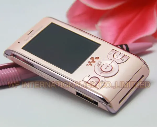Оригинальный мобильный телефон Sony Ericsson W595 розовый 3G разблокированный с Bluetooth
