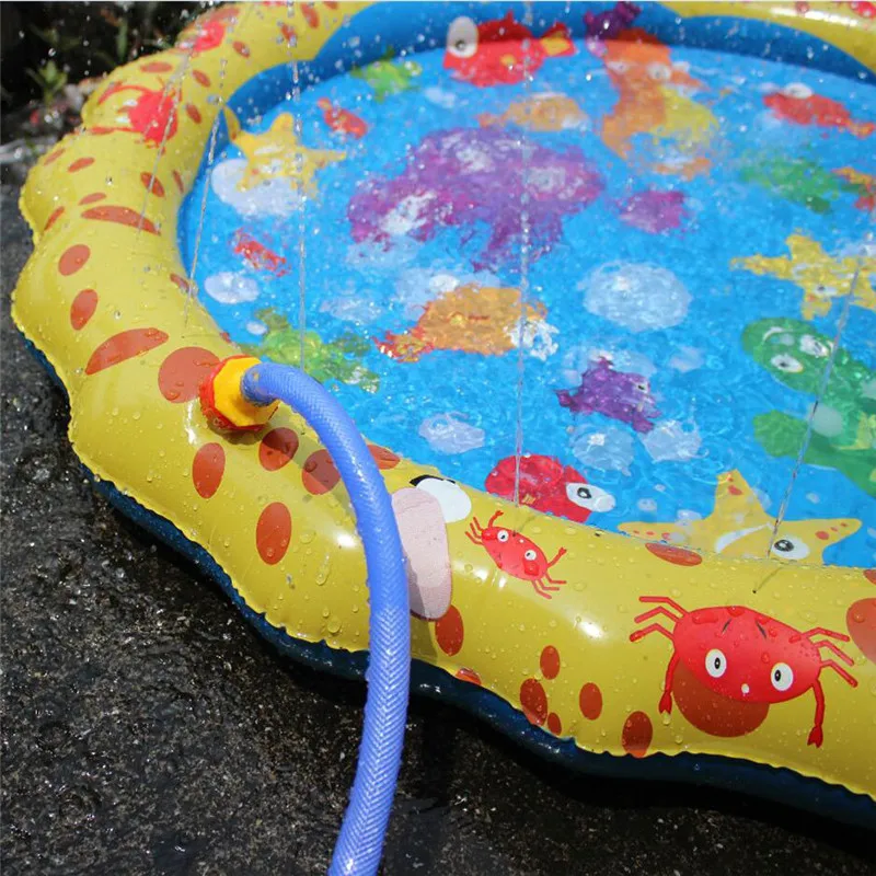 Надувной водяной посыпать и всплеск игровой коврик летний открытый плавательный пляж водораспылительная установка вечерние подушки водные игрушки для детей