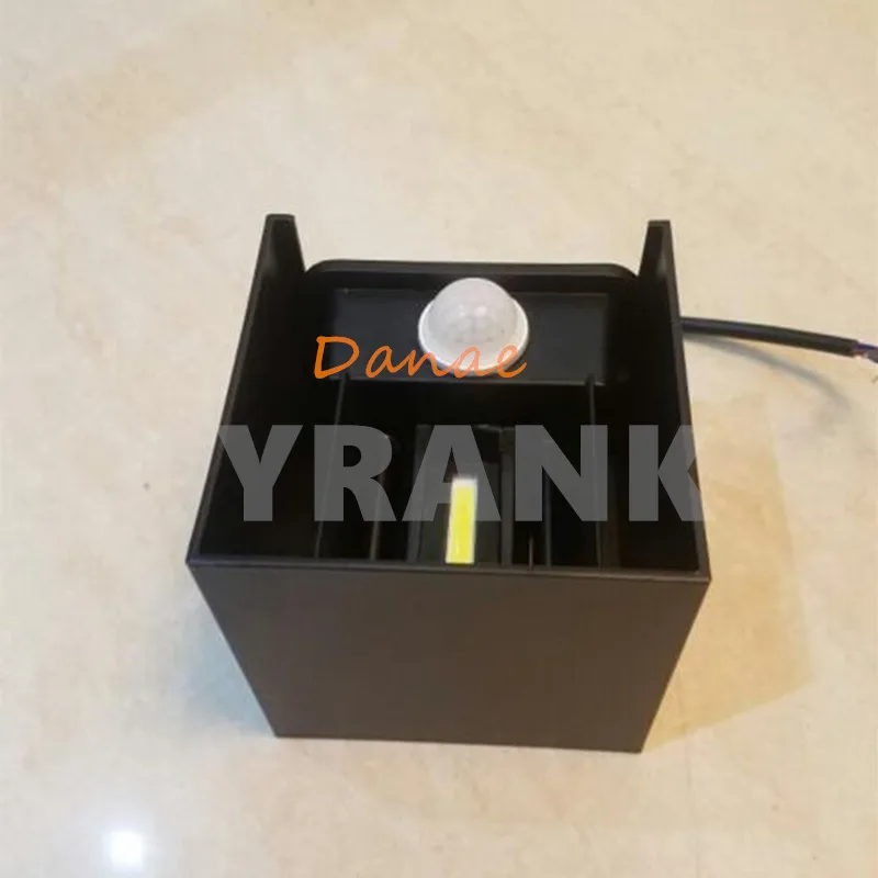 

YRANK LED Wall Lamps 6W 9W 12W Radar Motion Sensor LED Wall Light Surface Mounted Square Cube Indoor Outdoor Lighting Dimmable