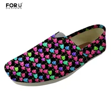 FORUDESIGNS/лёгкая подошва в цветочном стиле; женская обувь с цветочным узором; сезон весна-лето; Тканевая обувь для студенток