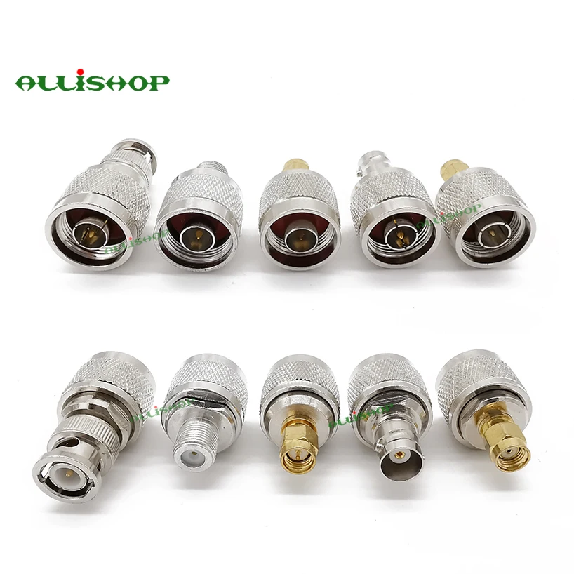 Sma do Adaptador de Allishop Sma para n Sma para Bnc Sma para Tnc Conector Conectores Coaxiais Macho Fêmea m - f 20 Kit rp rf 4 Renovação da Casa