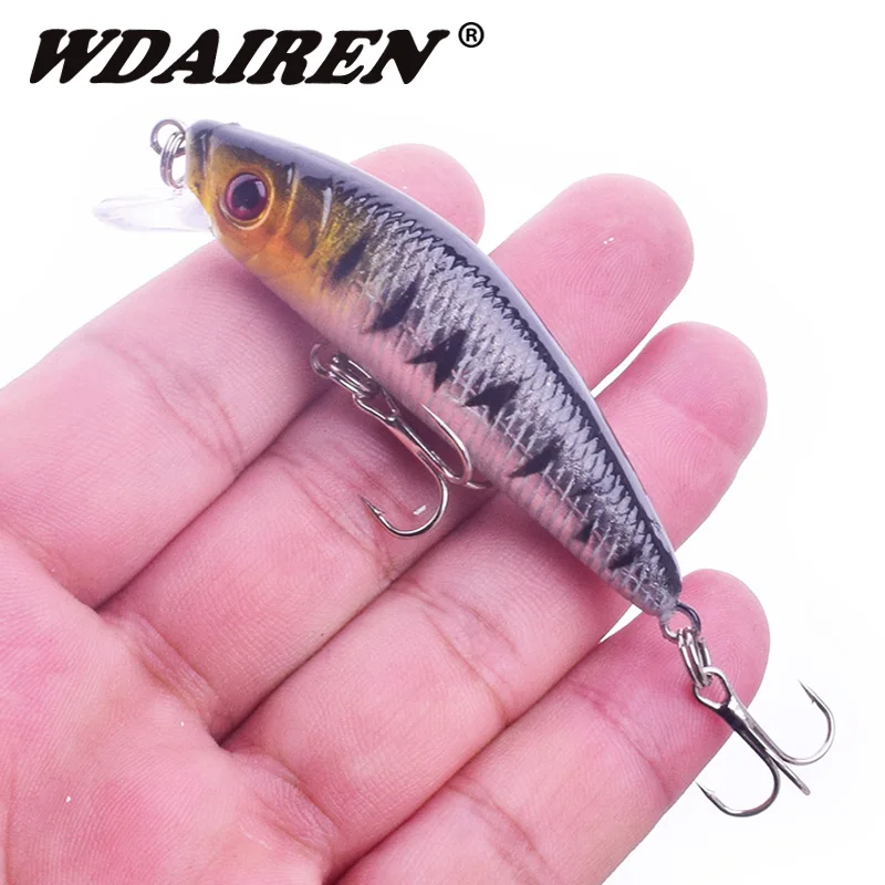 

1Pcs Floatin Minnow Fishing Lure 7cm 7.5g Wobblers bass carp Fishing Lures Lifelike Artificial Plastic Hard Bait Fishing Tackle