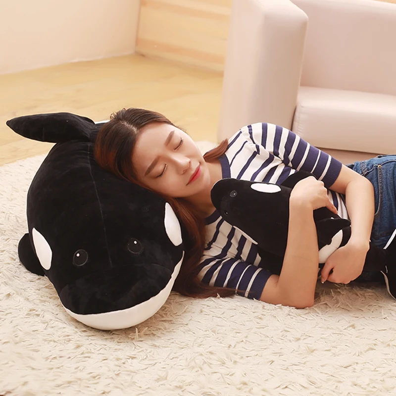 Killer whale doll pillow whale Orcinus orca black and white whale plush toy doll shark kids boys girls soft toys