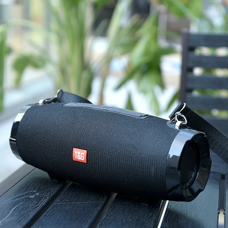 20W Portable Wireless Bluetooth Speaker Waterproof Speaker Support FM Radio TF Card Outdoor Strap with Subwoofer Column Speaker