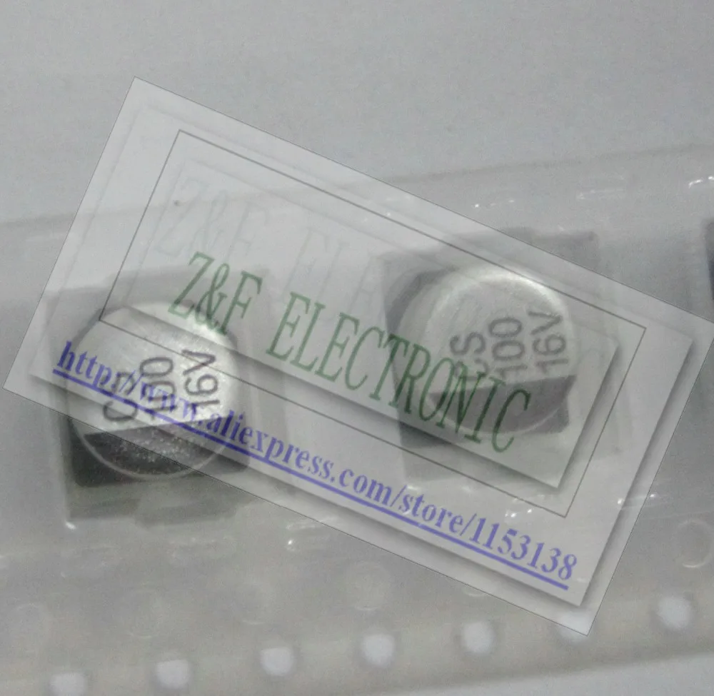 

CS-100UF-16V 6.3*5.4mm 100UF 16V CS 100 16V SMD Aluminum electrolytic capacitor NEW ORIGINAL 100pcs/lot