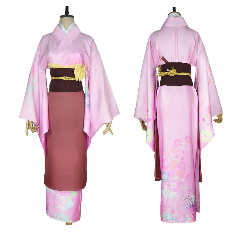 Konohana Kitan костюмы для косплея Yuzu Ren Sakura Yukata кимоно платье карнавал Взрослый