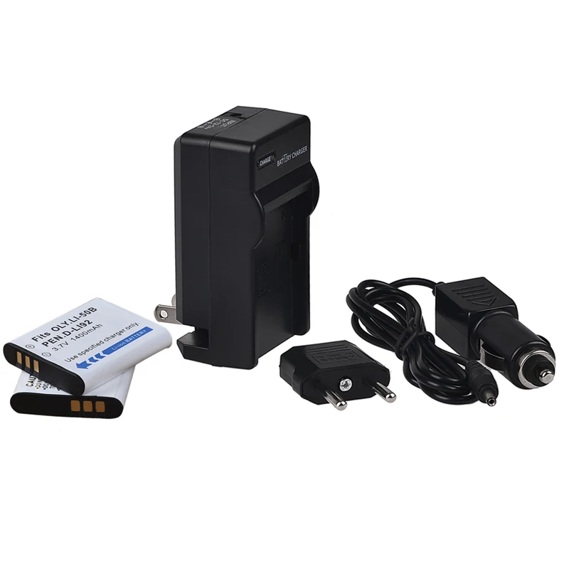 2pc 1400mah Li 50B li 50b li ion rechargeable battery bateria + cahrger