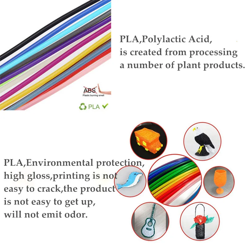 1KG 1.75mm PLA/ABS 3D Printer Filaments