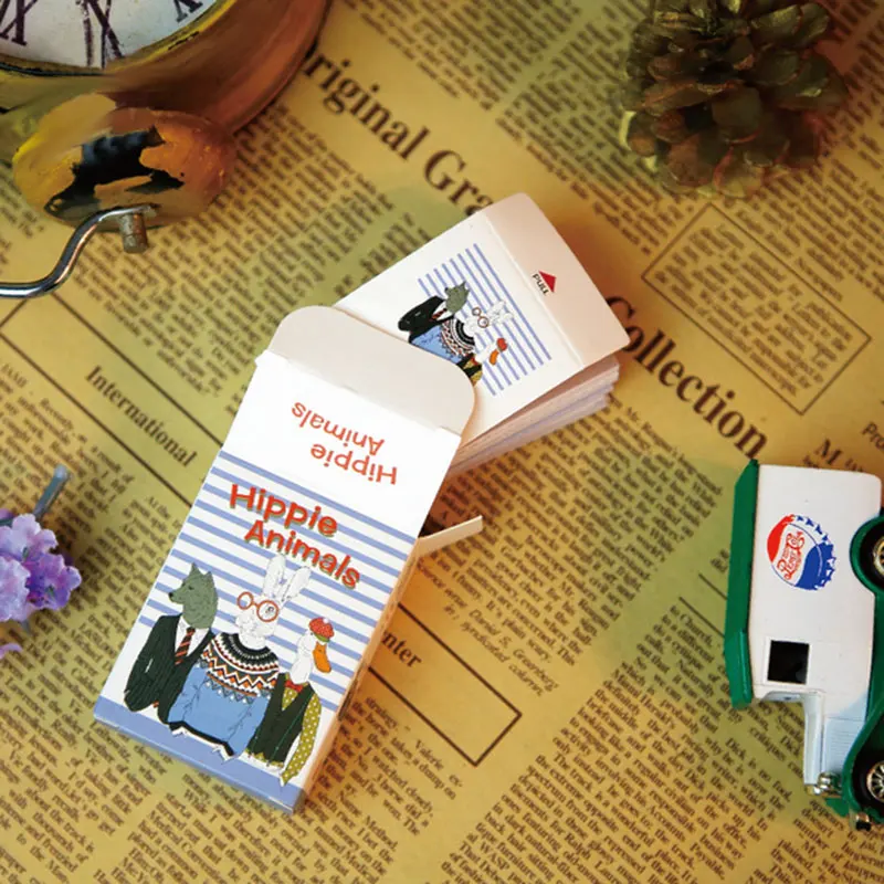 48 шт./кор. Matchbox наклейки этикетки DIY альбом клей бумажный стикер для украшения