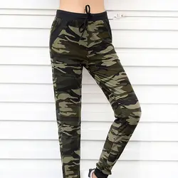 Sweatpant Камуфляжный принт Jogger Pant новый для женщин шаровары свободные длинные брюки карман шнурок Американский оригинальные брюки