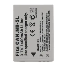 2018 NEW 3 7V 1400MAH Replacement Li Ion Battery for CANON NB 5L Camera dropshipping