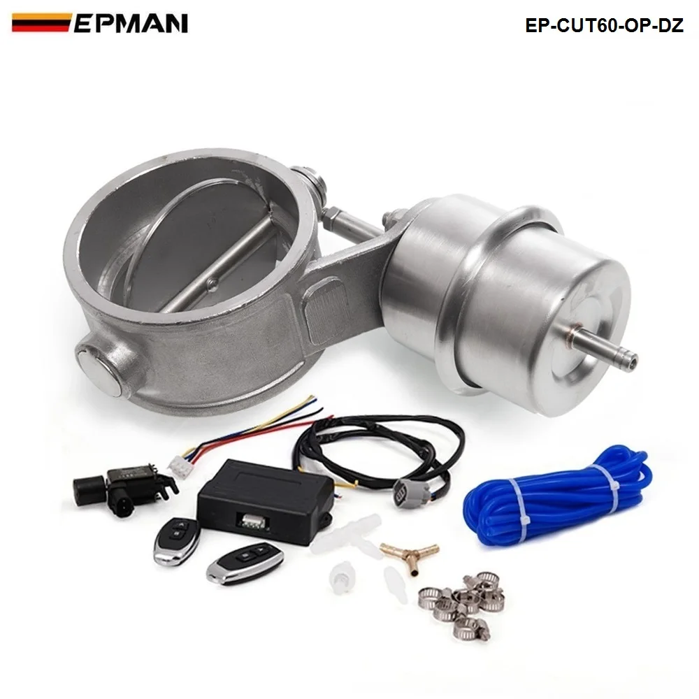 Buy Exhaust Control Valve CUTOUT 2.3" 60mm Pipe Open Style With Vacuum Actuator
