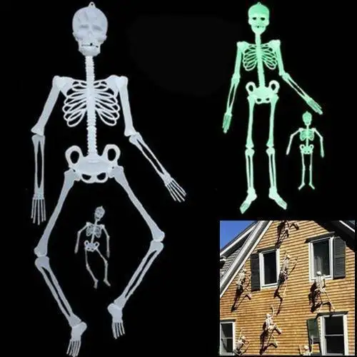 1pc 30cm/90cm Life Size Halloween Skeleton PVC Fake Human Skeleton