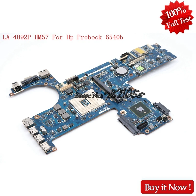 

NOKOTION KEL00 LA-4892P 593842-001 for HP Probook 6540B 6440B Laptop Motherboard HM57 DDR3 Free cpu