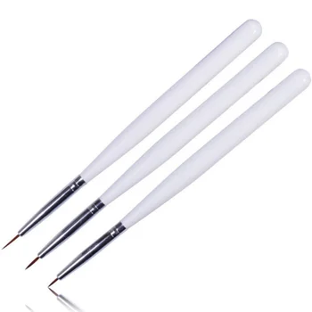 

3 PCS Acrylic French Nail Art Liner Brushes Drawing Dotting Nail Brush Manicure Pen Styling Tools / by dhl 500sets