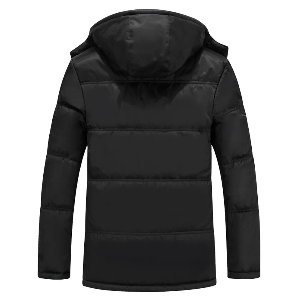 Buy Men Jacket Mens Men's Autumn And Winter New Style Thickening Warm Cotton Padded Clothes Coat Casual Male Veste Homme Hiver