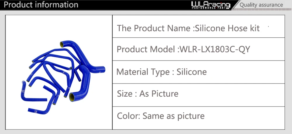 WLR гоночный-9 шт силиконовый радиатор турбо набор шлангов для интеркулера для 02-07 Subaru Impreza WRX/STi GDA/GDB EJ20 WLR-LX1803C-QY