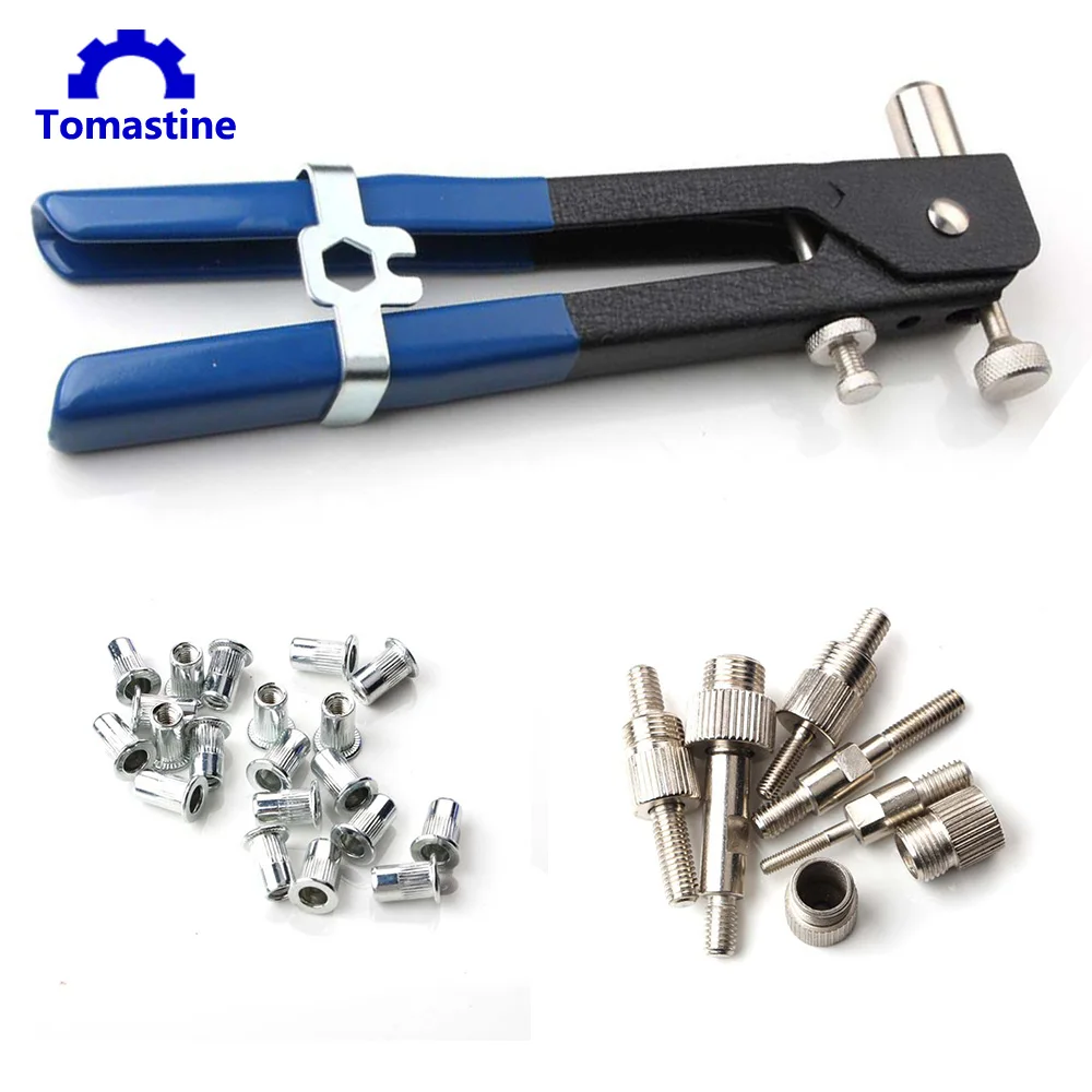 Pinzas para tuercas de remache inserto roscado de tuercas de remache ciego M3-M8 y kit de remachado de tuerca de remache RiveTo GunTool