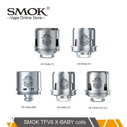 3 шт./лот Оригинал SMOK TFV8 X-BABY катушки Fit для курения X-BABY бак Q2 M2 X4 T6 SMOK TFV8 X-BABY замена катушки