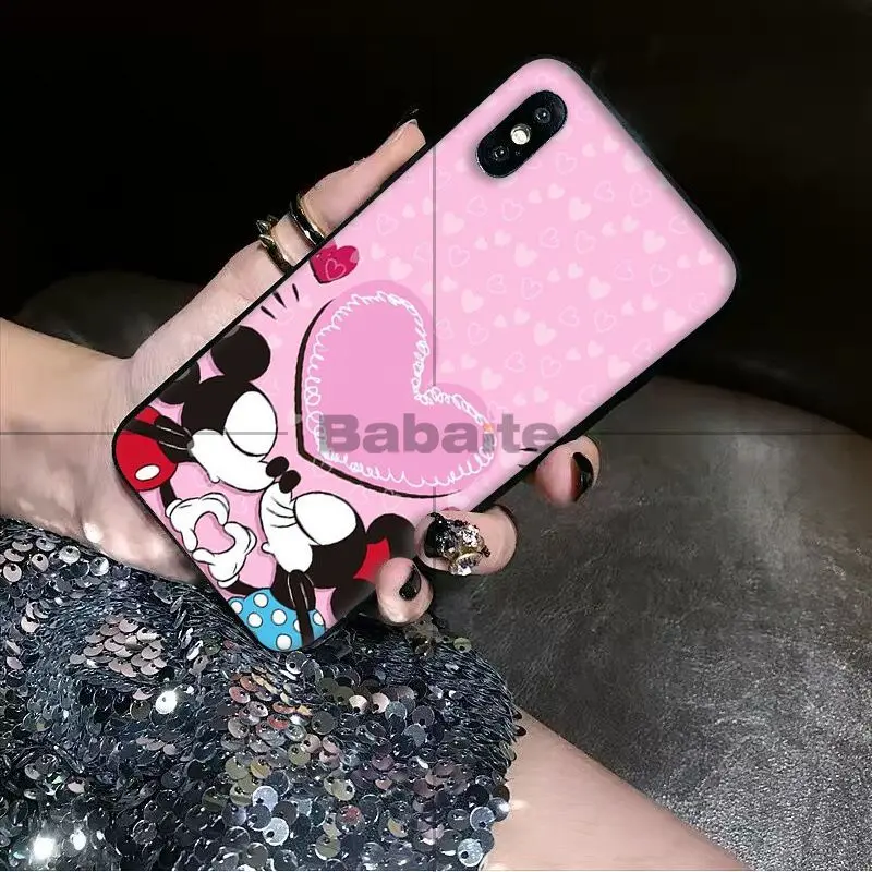 Мягкий силиконовый черный чехол Babaite для iPhone X XS MAX 6 6S 7 7plus 8 8Plus 5 5S XR|Чехлы-накладки|