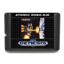 Atomic Robo Kid 16 bit MD игровая карта для sega Mega Drive для Genesis