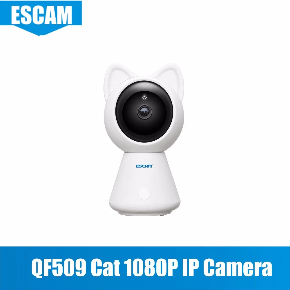 

2018 new ESCAM QF509 Cat 1080P/2MP HD WiFi IR Alarm Pan/Tilt security IP camera baby monitor