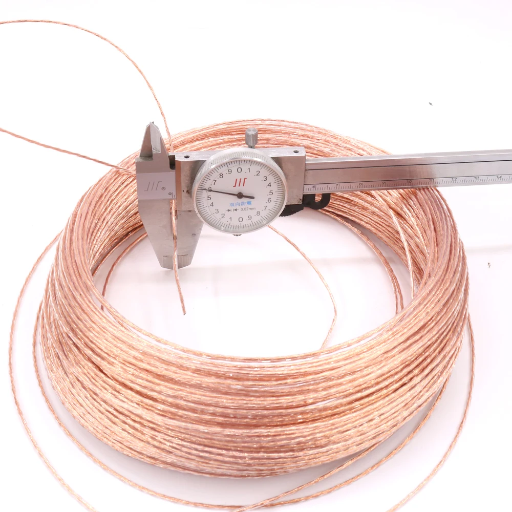 1 6mm 4N pure Copper Wire headphone cable audio interconnect cable with Teflon cover 10 50 meter