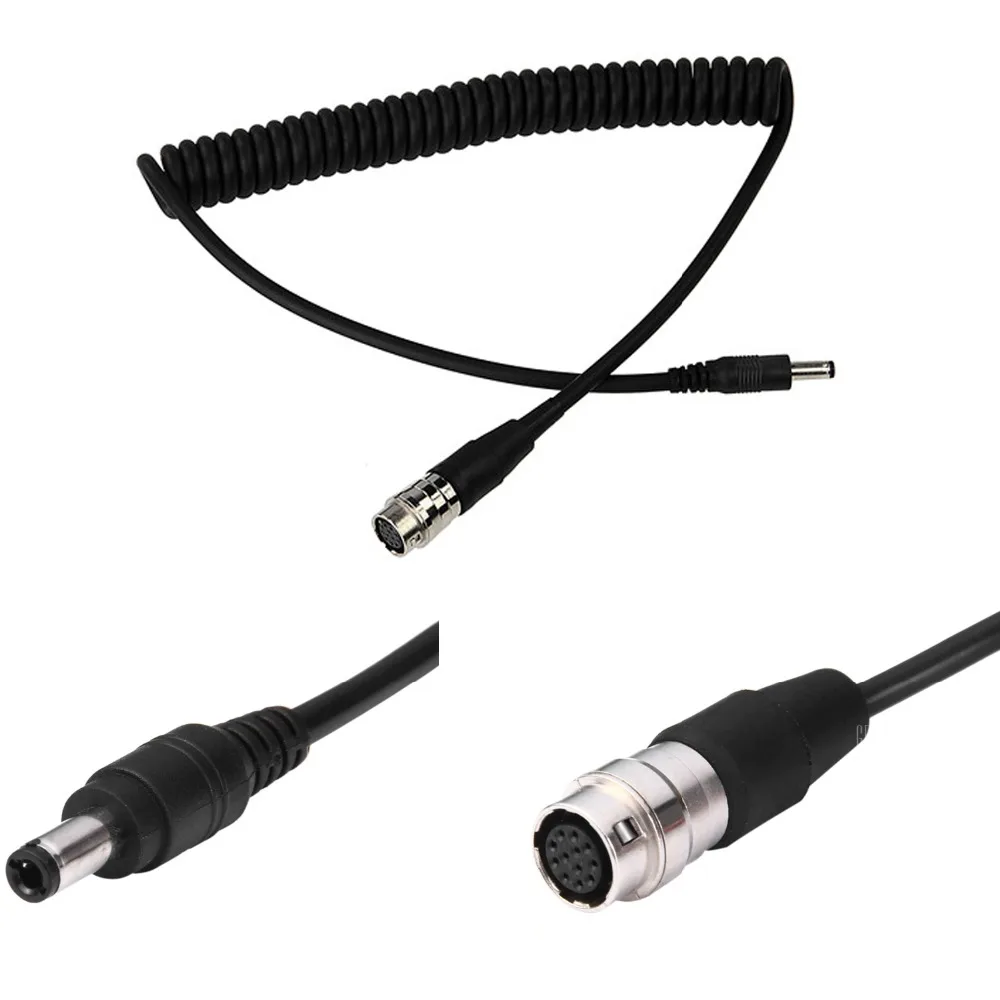DC 12v штыревой к 12 Pin Hirose спиральный кабель питания GH4 Power B4 2/3 &quotдля Fujinon Canon Nikon Servo Zoom