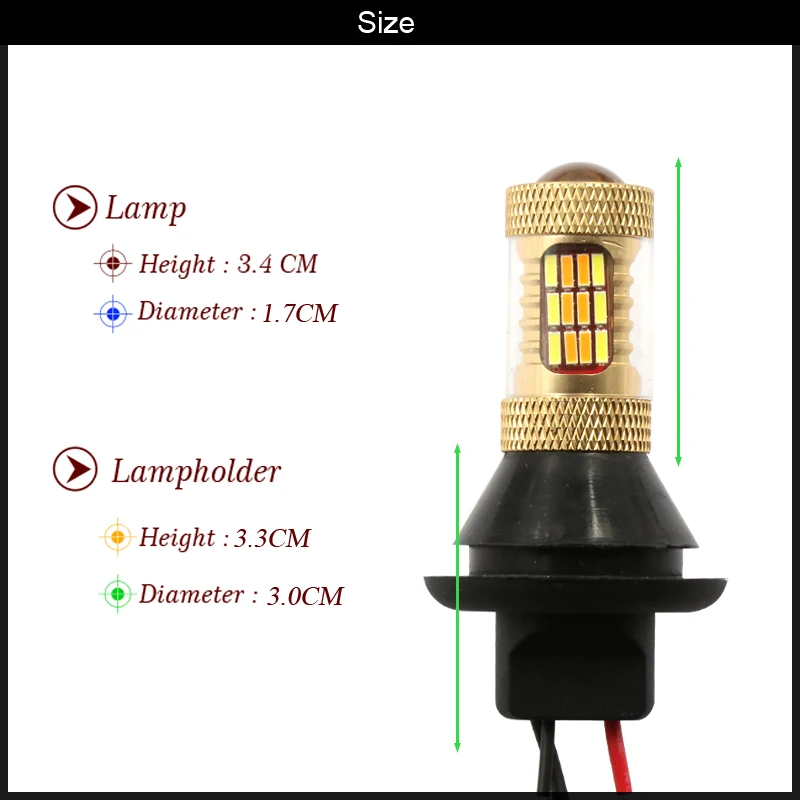 2х двойной цвет 54SMD 4014 белый янтарь T20 7440 светодиодный лампы для переднего поворота DRL ошибок Canbus