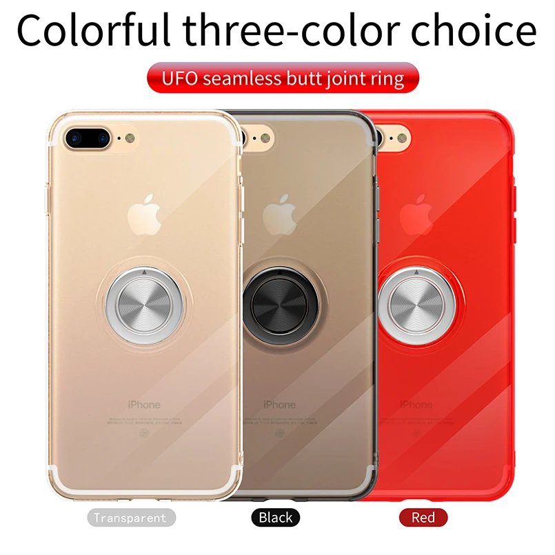 Кронштейн кольцо держатель чехол для iPhone X XS XR MAX Бампер ТПУ 8 7 6 6S Plus защитная