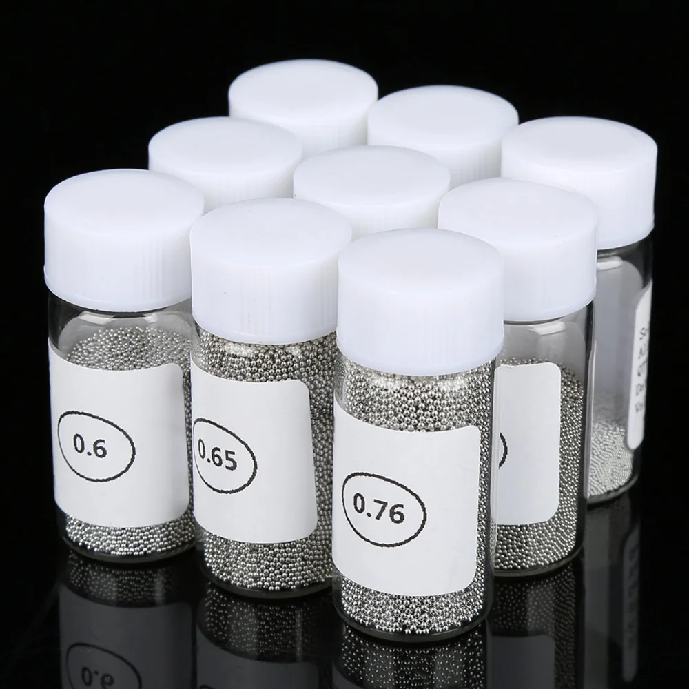 0.3-0.76mm BGA Solder Ball Lead-free Reballing Soldering PCB Heat Universal Stencil Balls for BGA Reballing Stencils Kit
0.3-0.76mm BGA Solder Ball Lead-free Reballing Soldering PCB Heat Universal Stencil Balls for BGA Reballing Stencils Kit