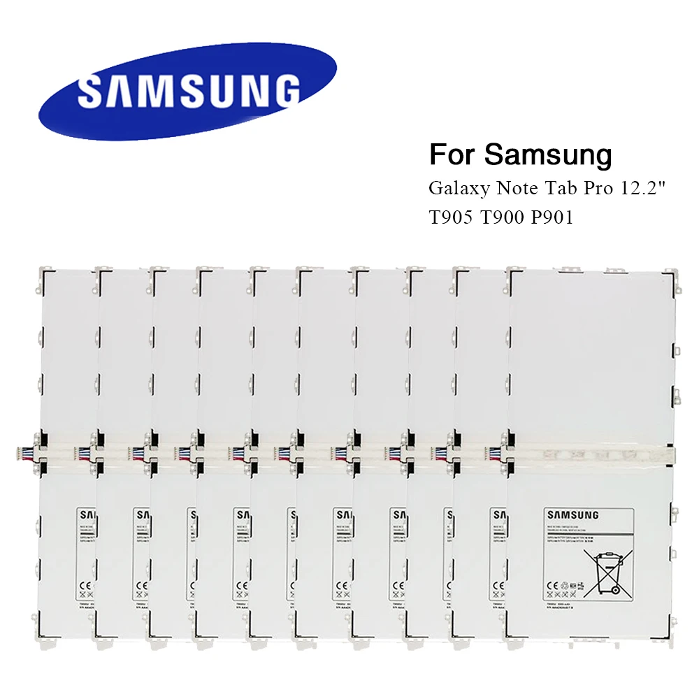 10pcs Original Battery T9500E For Samsung Galaxy Note Pro 12.2 SM-P900 P901 P905 T9500C T9500U T9500K 9500mAh Tablet Akku | Мобильные