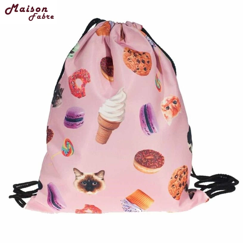 

Jasmine Traveling Fashion Unisex Emoji Backpacks 3D Printing Bags Drawstring Backpack Sep28