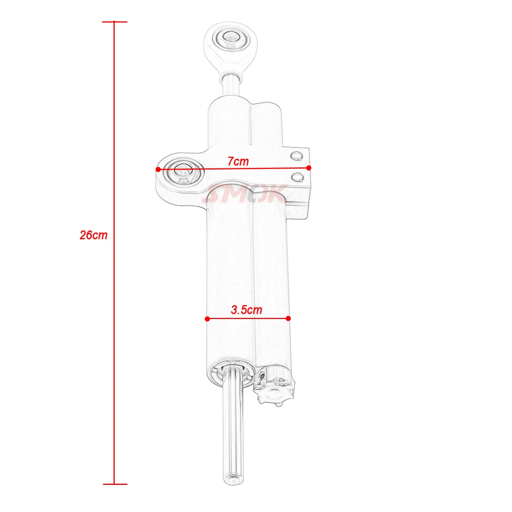 SMOK Универсальный Мотоцикл с ЧПУ Регулируемый рулевой демпфер стабилизатор для Yamaha MT 07 MT-07 MT07 MT09 MT 09 MT-09 R6 R1 с логотипом