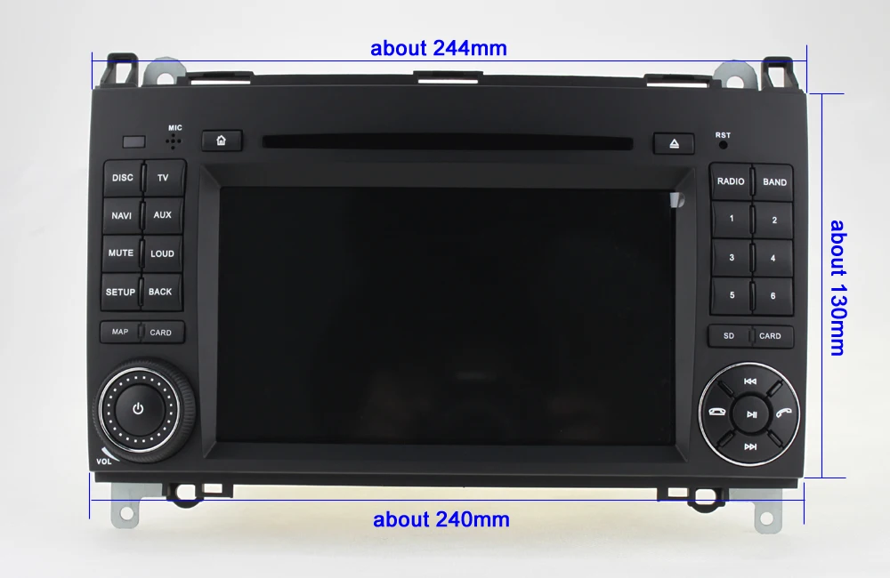 Sale Octa core 4GB RAM Android 8.0 Car DVD Player Radio GPS for Mercedes/Benz Vito Viano Sprinter W209 W169 W169 B200 VW Crafter 1