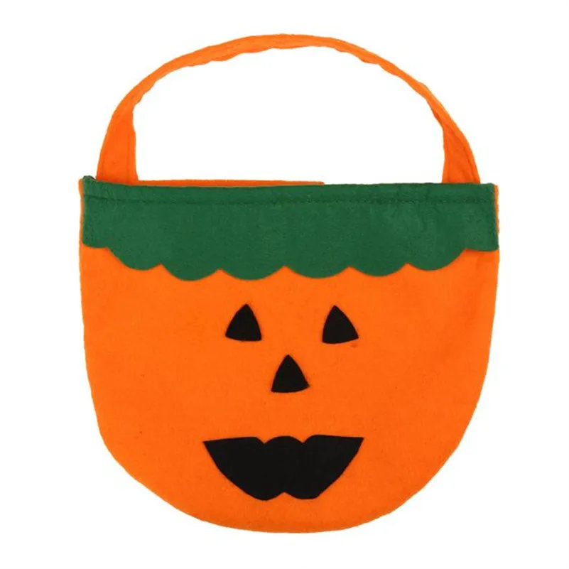 هالوين ابتسامة اليقطين حقيبة الاطفال الحلوى حقيبة الأطفال تخزين الوجبات الخفيفة الحلوى أكياس أشتات حاويات الرمال المتحركة A75