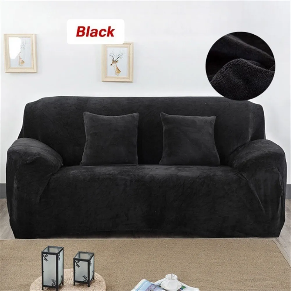 Enipate 1/2/3/4 seater из толстого плюша и Твердые Эластичный чехол плюшевые стрейч